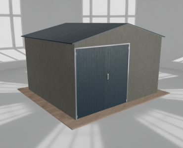 Hala blaszana 5.5x5m dwuspadowa Aluminium Wysoka