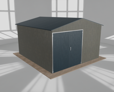 Hala blaszana 5.5x6m dwuspadowa Aluminium Wysoka