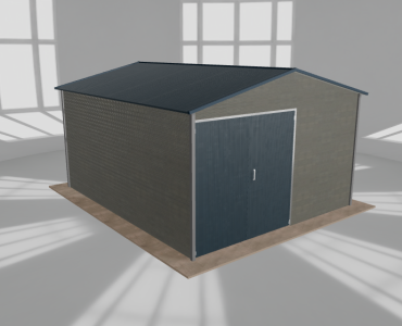Hala blaszana 5.5x6.5m dwuspadowa Aluminium Wysoka