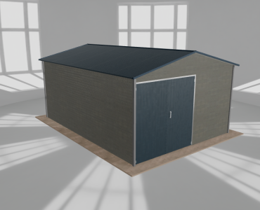Hala blaszana 5.5x7.5m dwuspadowa Aluminium Wysoka
