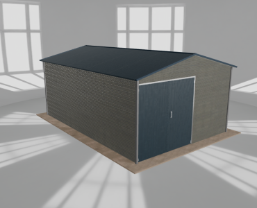 Hala blaszana 5.5x8m dwuspadowa Aluminium Wysoka