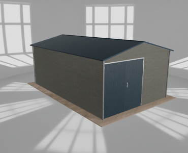 Hala blaszana 5.5x8.5m dwuspadowa Aluminium Wysoka