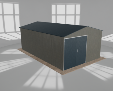 Hala blaszana 5.5x9m dwuspadowa Aluminium Wysoka