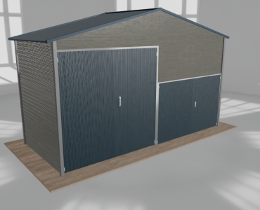 Hala blaszana 6x2.5m dwuspadowa Aluminium Wysoka