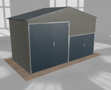 Hala blaszana 6x3m dwuspadowa Aluminium Wysoka