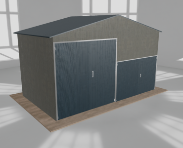 Hala blaszana 6x3.5m dwuspadowa Aluminium Wysoka