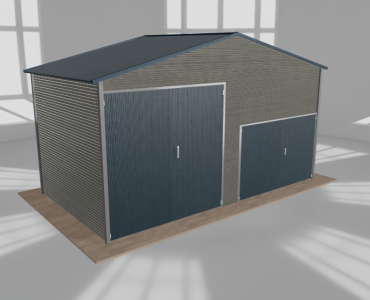 Hala blaszana 6.5x3.5m dwuspadowa Aluminium Wysoka