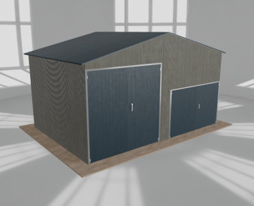 Hala blaszana 6.5x4.5m dwuspadowa Aluminium Wysoka