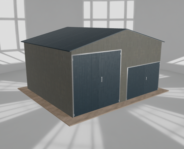 Hala blaszana 6.5x5.5m dwuspadowa Aluminium Wysoka