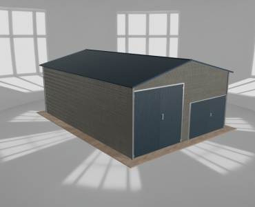 Hala blaszana 6.5x9m dwuspadowa Aluminium Wysoka