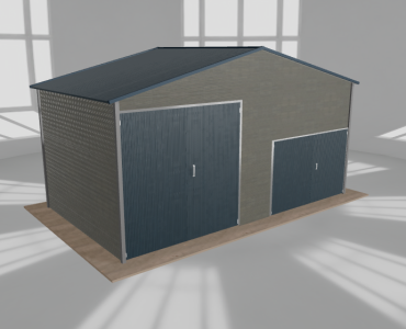 Hala blaszana 7x4m dwuspadowa Aluminium Wysoka