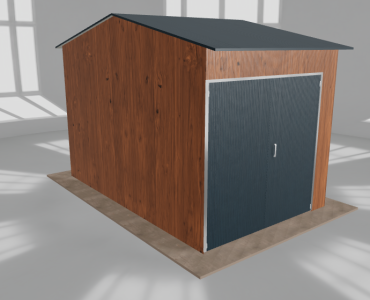 Hala stalowa 3.5x5.5m dwuspadowa Złoty dąb Wysoka