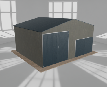 Hala blaszana 7x6m dwuspadowa Aluminium Wysoka