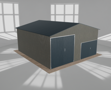Hala blaszana 7x7.5m dwuspadowa Aluminium Wysoka