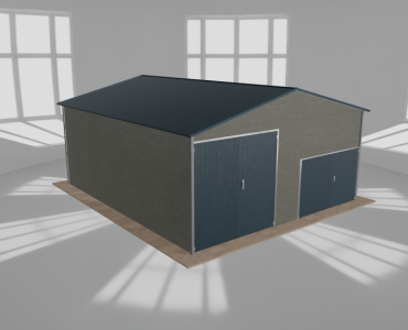 Hala blaszana 7x8m dwuspadowa Aluminium Wysoka