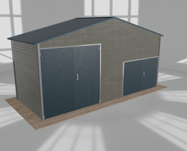 Hala blaszana 7.5x3m dwuspadowa Aluminium Wysoka