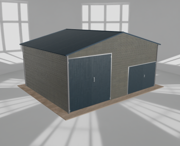 Hala blaszana 7.5x6m dwuspadowa Aluminium Wysoka