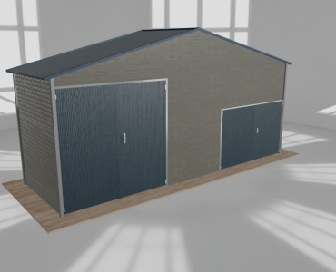 Hala blaszana 8x2.5m dwuspadowa Aluminium Wysoka