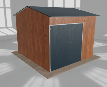 Hala stalowa 4.5x5m dwuspadowa Złoty dąb Wysoka