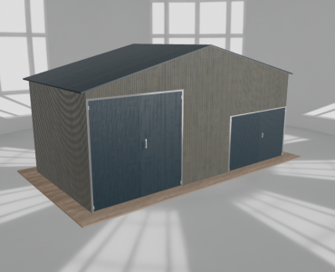 Hala blaszana 8x4m dwuspadowa Aluminium Wysoka