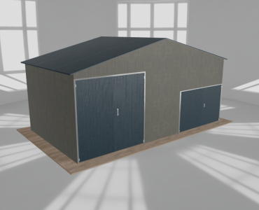 Hala blaszana 8x4.5m dwuspadowa Aluminium Wysoka