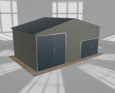 Hala blaszana 8x5m dwuspadowa Aluminium Wysoka