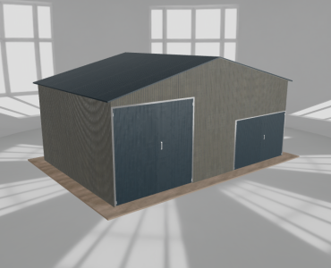 Hala blaszana 8x5.5m dwuspadowa Aluminium Wysoka