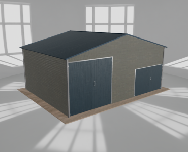 Hala blaszana 8x6m dwuspadowa Aluminium Wysoka