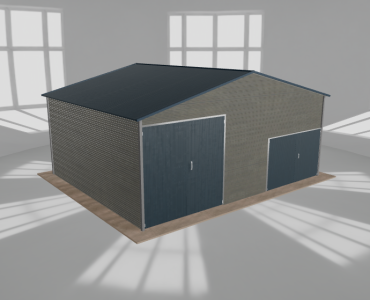 Hala blaszana 8x6.5m dwuspadowa Aluminium Wysoka