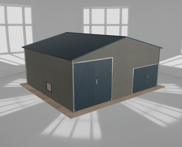 Hala blaszana 8x7m dwuspadowa Aluminium Wysoka