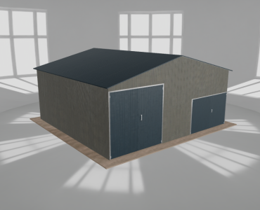 Hala blaszana 8x7.5m dwuspadowa Aluminium Wysoka