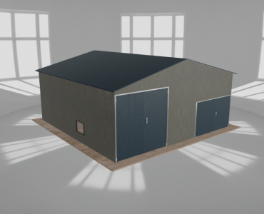 Hala blaszana 8x8m dwuspadowa Aluminium Wysoka