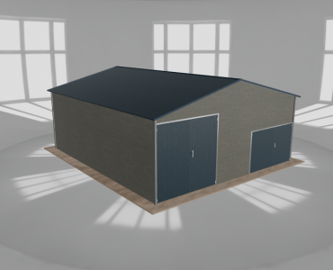 Hala blaszana 8x9m dwuspadowa Aluminium Wysoka