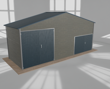 Hala blaszana 8.5x3m dwuspadowa Aluminium Wysoka