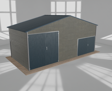 Hala blaszana 8.5x4m dwuspadowa Aluminium Wysoka