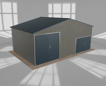 Hala blaszana 8.5x5.5m dwuspadowa Aluminium Wysoka