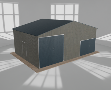 Hala blaszana 8.5x6m dwuspadowa Aluminium Wysoka