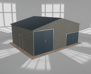 Hala blaszana 8.5x6.5m dwuspadowa Aluminium Wysoka