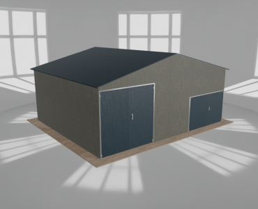 Hala blaszana 8.5x7m dwuspadowa Aluminium Wysoka