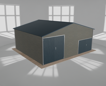 Hala blaszana 8.5x7.5m dwuspadowa Aluminium Wysoka