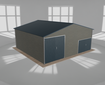 Hala blaszana 8.5x8m dwuspadowa Aluminium Wysoka