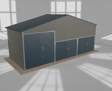 Hala blaszana 9x3.5m dwuspadowa Aluminium Wysoka