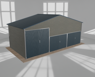 Hala blaszana 9x4.5m dwuspadowa Aluminium Wysoka
