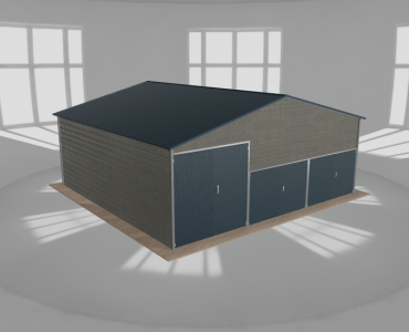 Hala blaszana 9x8.5m dwuspadowa Aluminium Wysoka