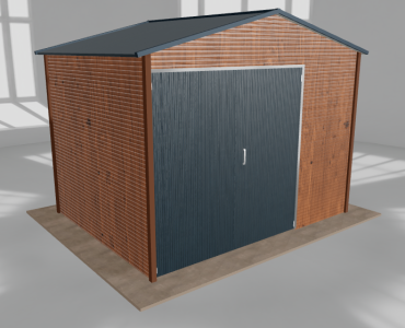 Hala blaszana 4.5x3.5m dwuspadowa Złoty dąb Wysoka