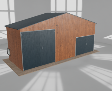 Hala blaszana 8.5x3m dwuspadowa Złoty dąb Wysoka