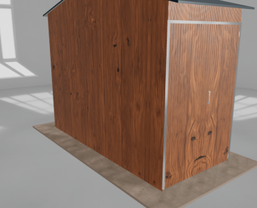 Hala stalowa 2x4.5m dwuspadowa Złoty dąb Wysoka