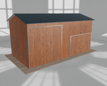 Hala stalowa 7x3.5m dwuspadowa Złoty dąb Wysoka