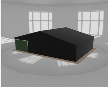 Garaż blaszany 11x8m jednostanowiskowy dwuspadowy Czarny