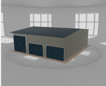 Hala stalowa 10x11m dwuspadowa Aluminium